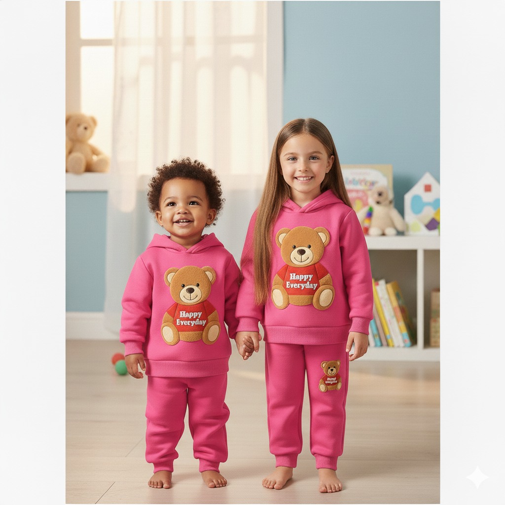 Elegant Stylish Baby Hoodie Set-1